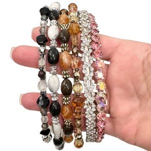 Thin Metal Rhinestone, Crystal Beaded Fashion Headbands Prom Wedding Graduation